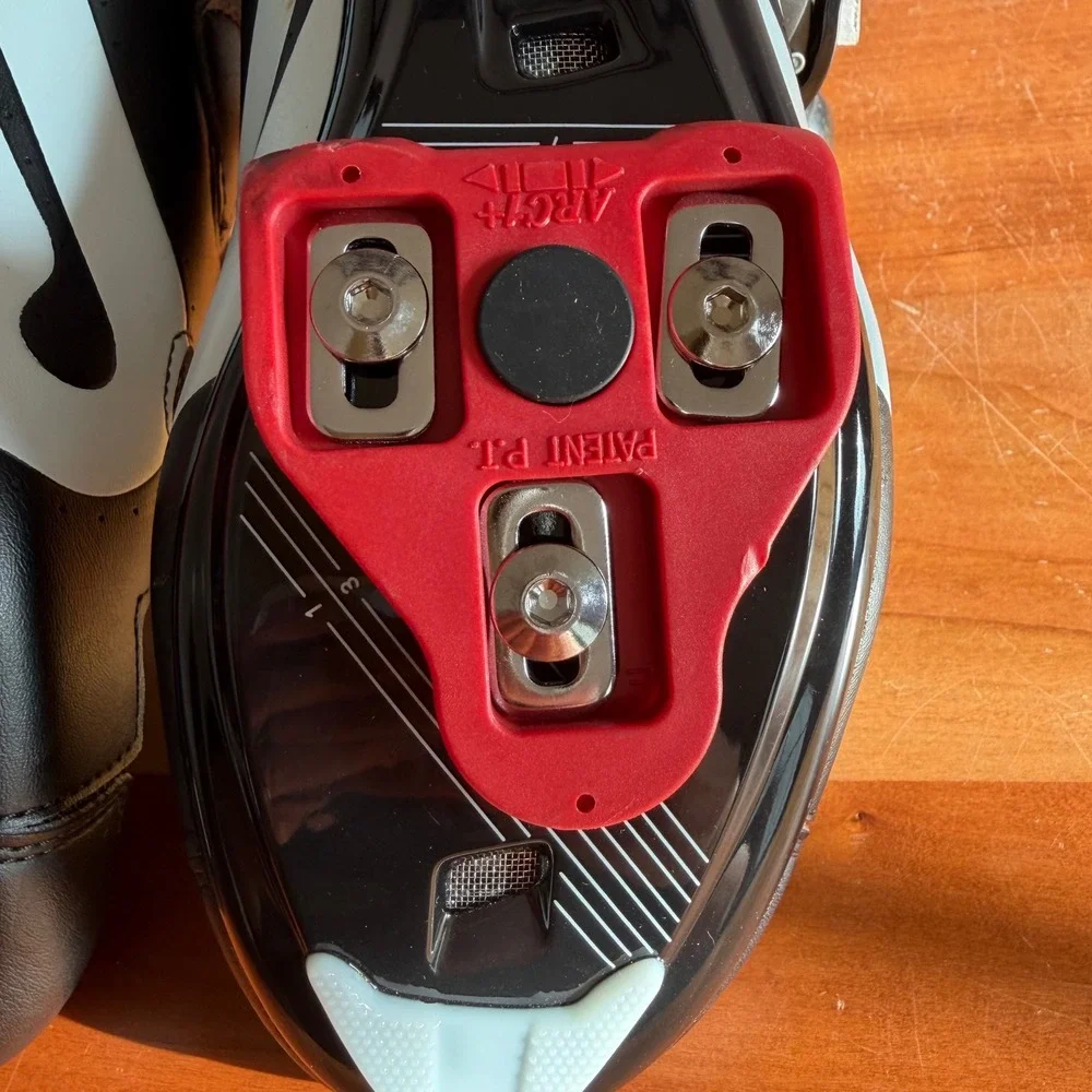 Peloton Cycling Shoes Black Red Indoor Bike Shoes with Cleats Size 38 Mens 5 W 7